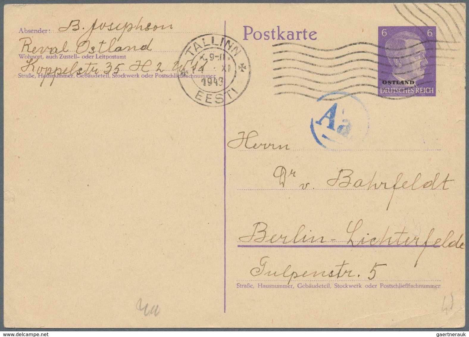 26292 Estland: 1919/1941, Very Useful And Varied Lot Of About 100 Letters And Cards Including Airmail, Reg - Estonie