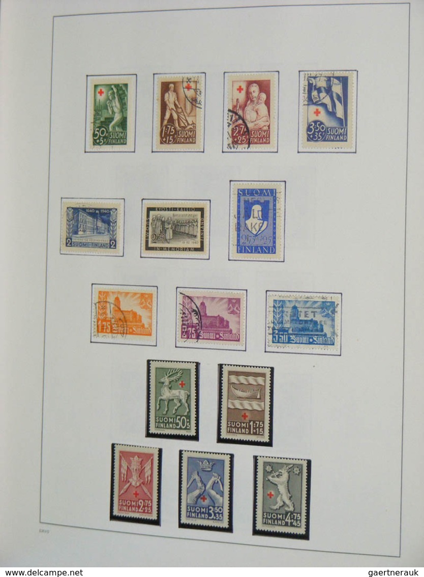 26313 Finnland: 1860-2010. MNH, mint hinged and used collection Finland 1860-2010 in 2 blanco Davo albums.