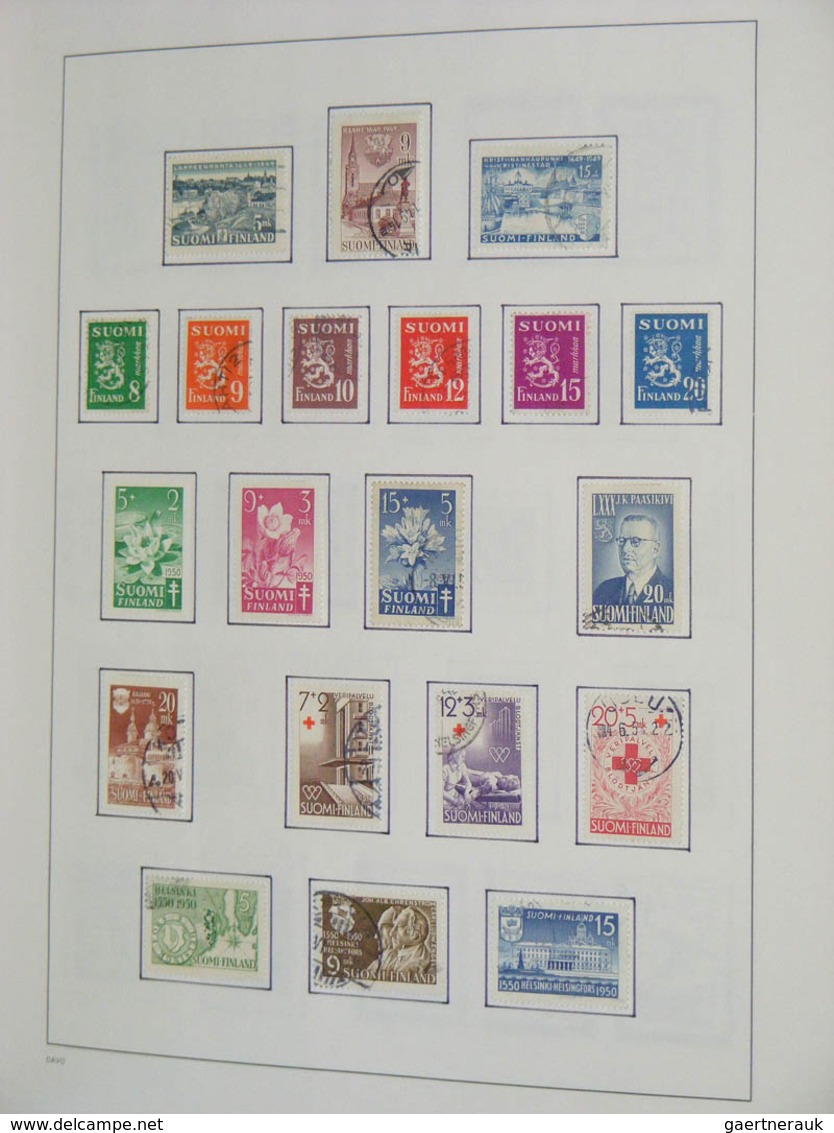 26313 Finnland: 1860-2010. MNH, mint hinged and used collection Finland 1860-2010 in 2 blanco Davo albums.