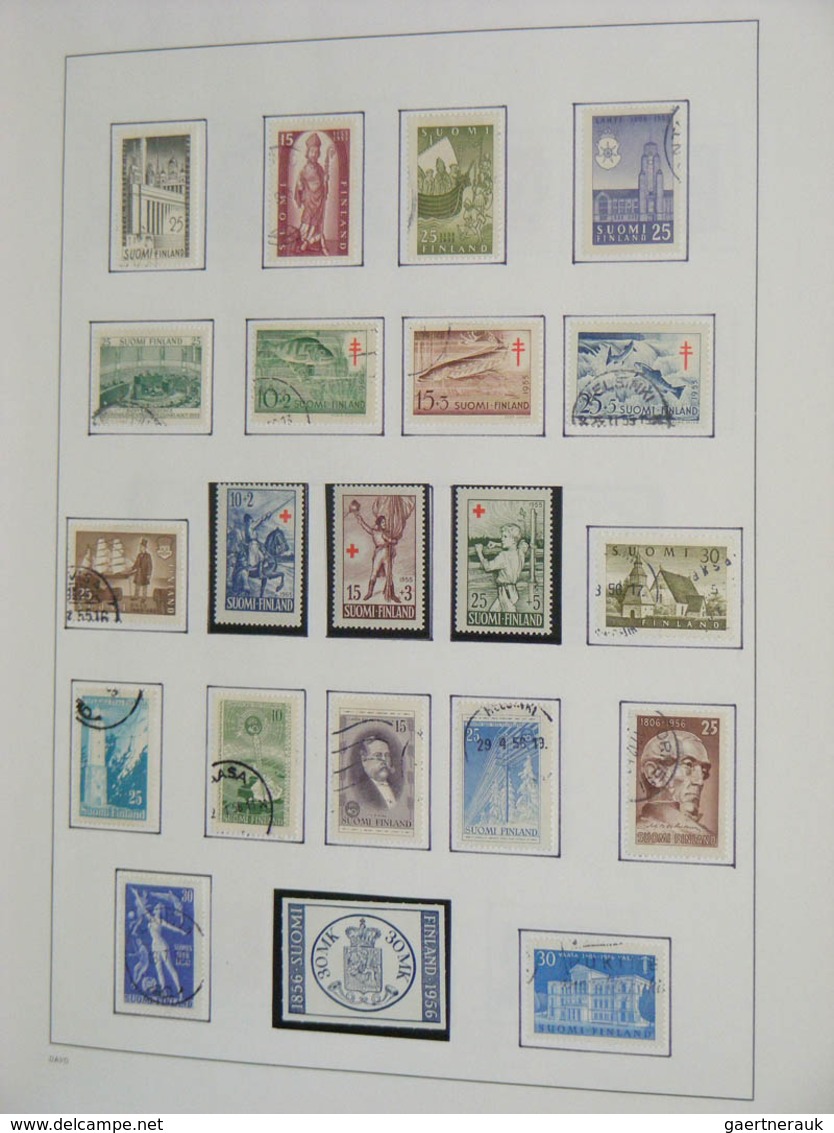 26313 Finnland: 1860-2010. MNH, mint hinged and used collection Finland 1860-2010 in 2 blanco Davo albums.