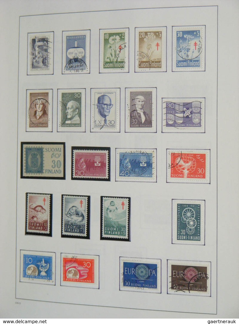 26313 Finnland: 1860-2010. MNH, mint hinged and used collection Finland 1860-2010 in 2 blanco Davo albums.