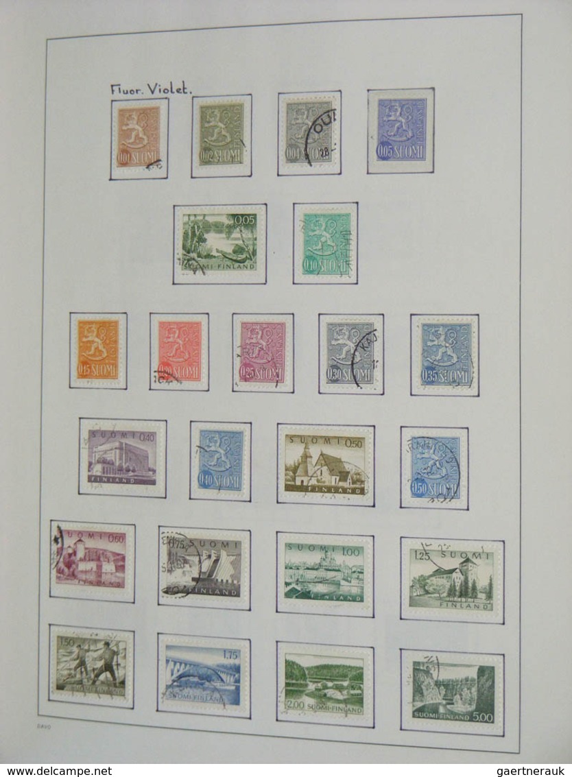 26313 Finnland: 1860-2010. MNH, mint hinged and used collection Finland 1860-2010 in 2 blanco Davo albums.