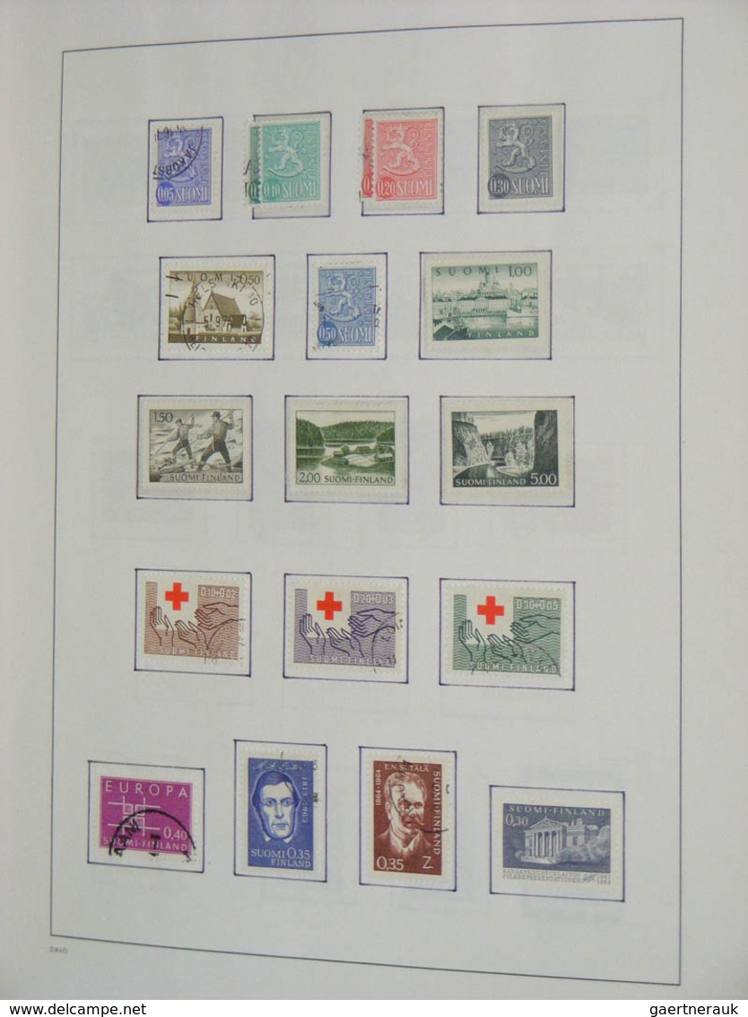 26313 Finnland: 1860-2010. MNH, mint hinged and used collection Finland 1860-2010 in 2 blanco Davo albums.