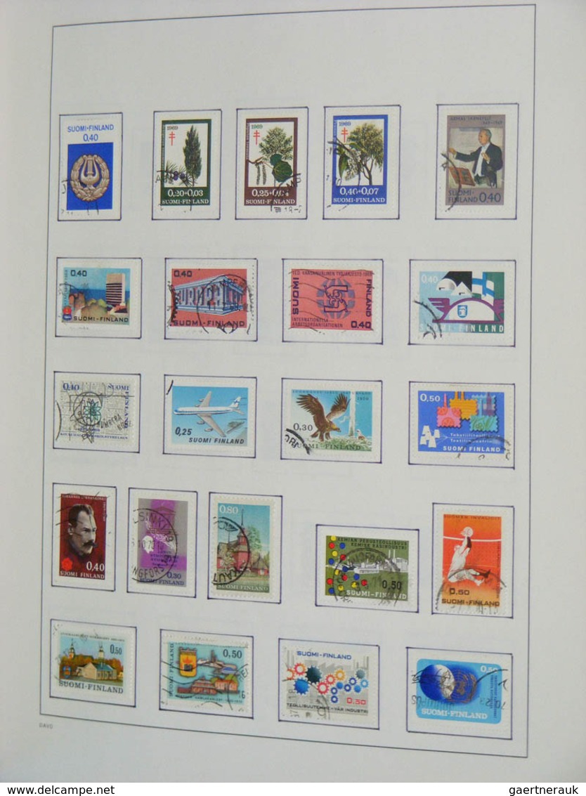 26313 Finnland: 1860-2010. MNH, mint hinged and used collection Finland 1860-2010 in 2 blanco Davo albums.