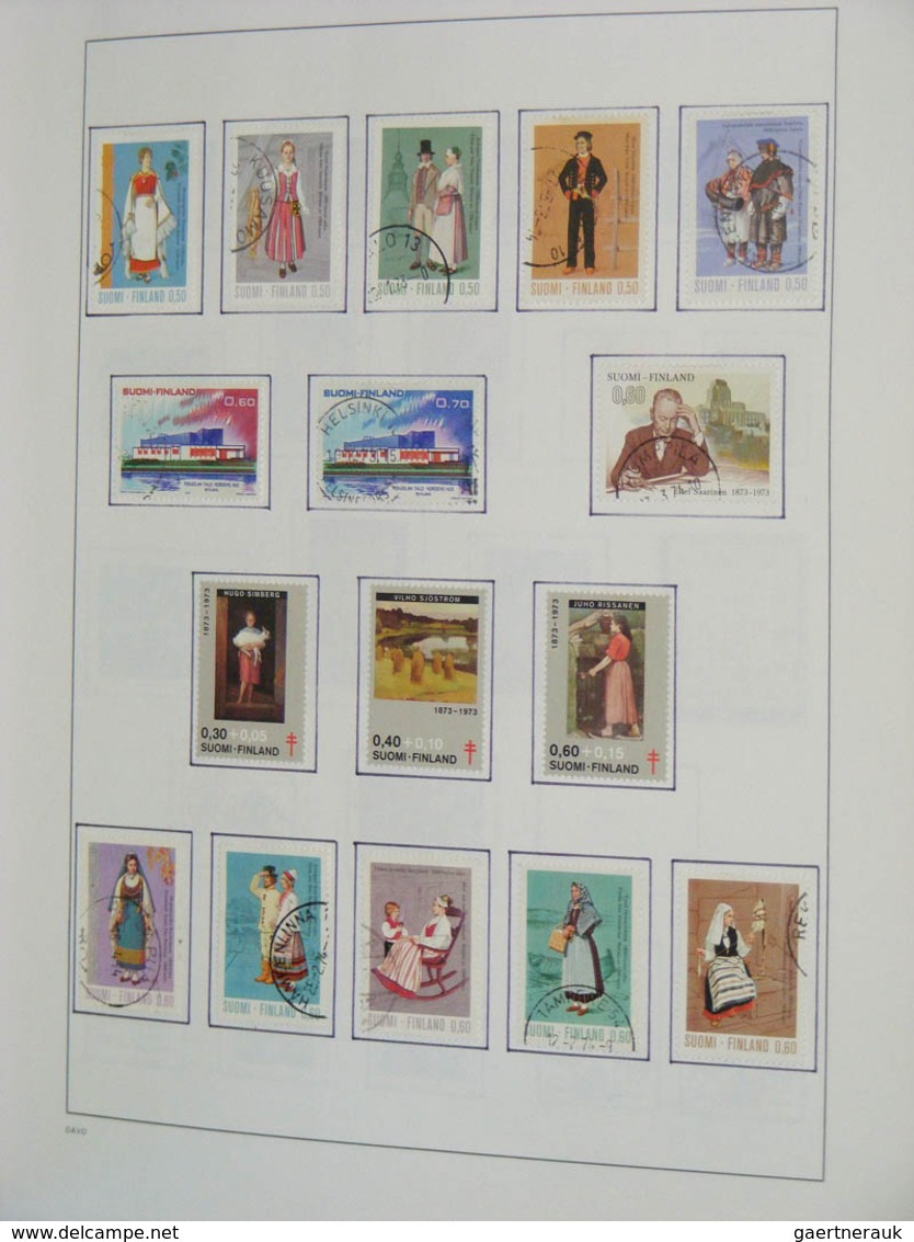 26313 Finnland: 1860-2010. MNH, mint hinged and used collection Finland 1860-2010 in 2 blanco Davo albums.