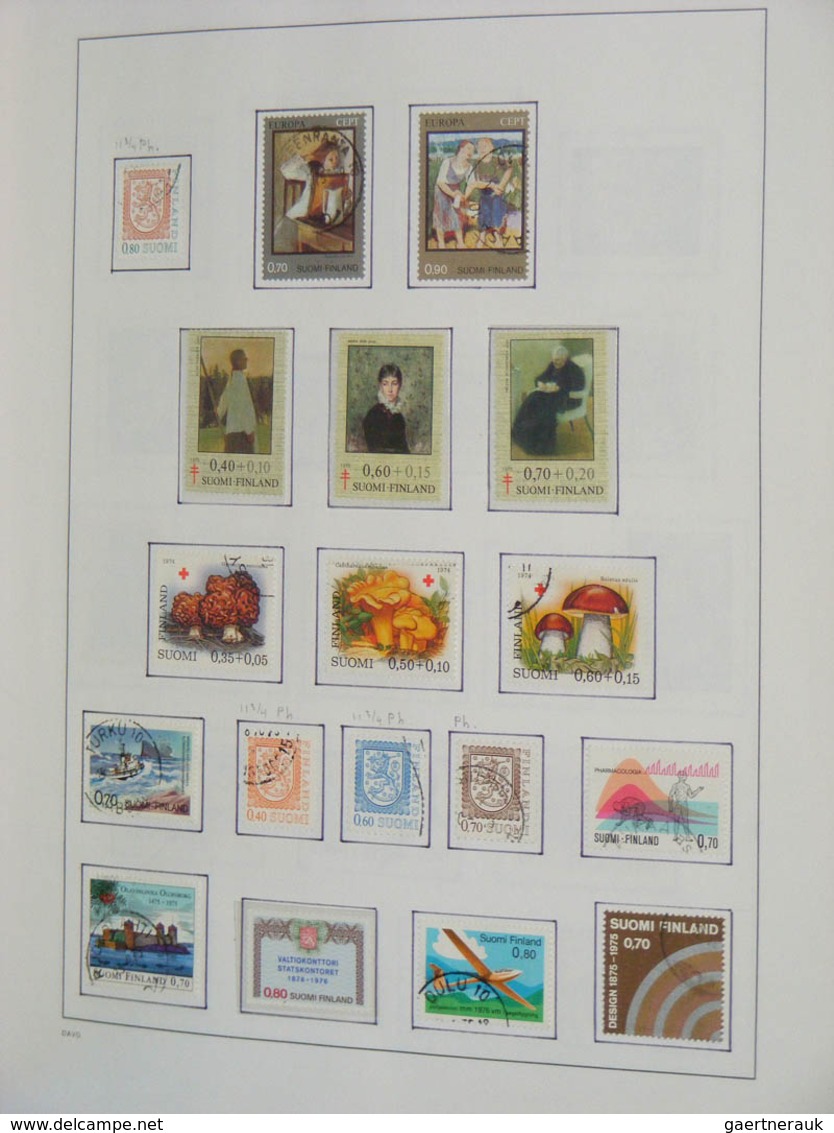 26313 Finnland: 1860-2010. MNH, mint hinged and used collection Finland 1860-2010 in 2 blanco Davo albums.