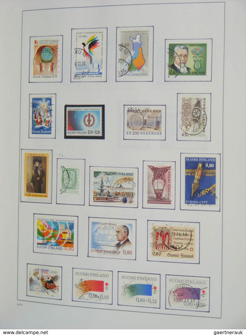 26313 Finnland: 1860-2010. MNH, mint hinged and used collection Finland 1860-2010 in 2 blanco Davo albums.