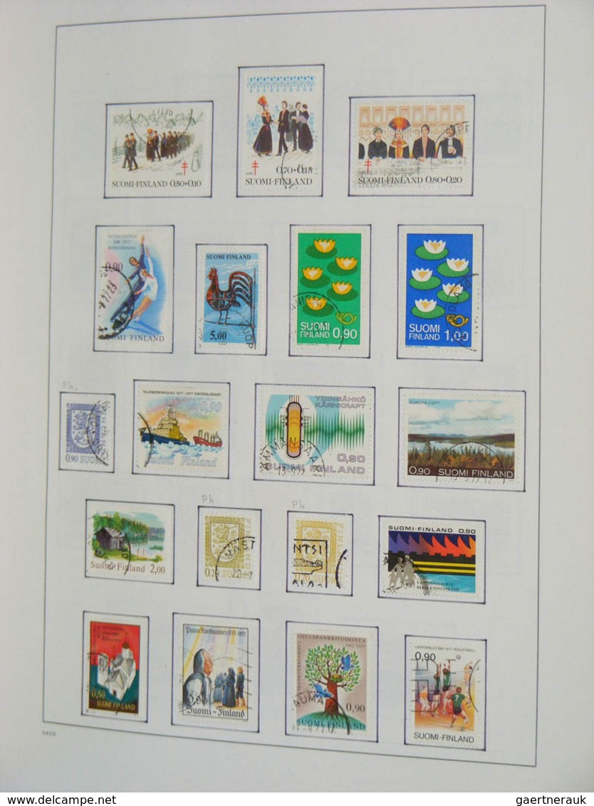 26313 Finnland: 1860-2010. MNH, mint hinged and used collection Finland 1860-2010 in 2 blanco Davo albums.