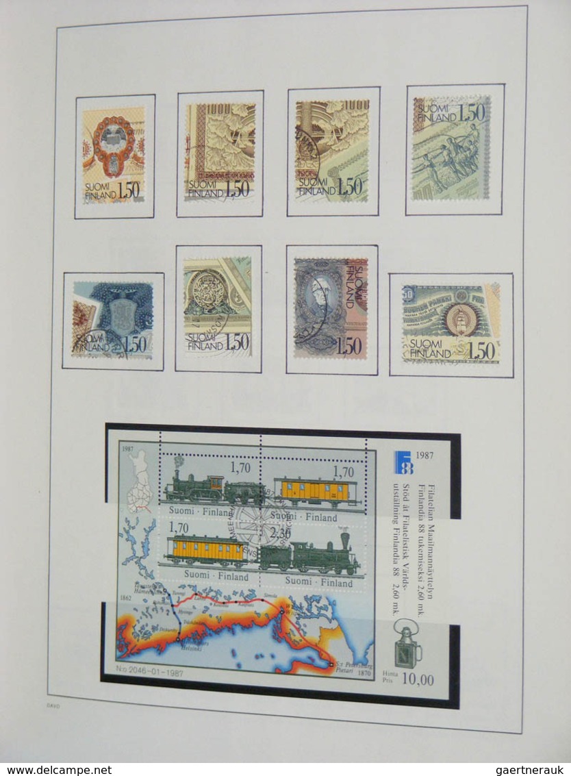26313 Finnland: 1860-2010. MNH, mint hinged and used collection Finland 1860-2010 in 2 blanco Davo albums.