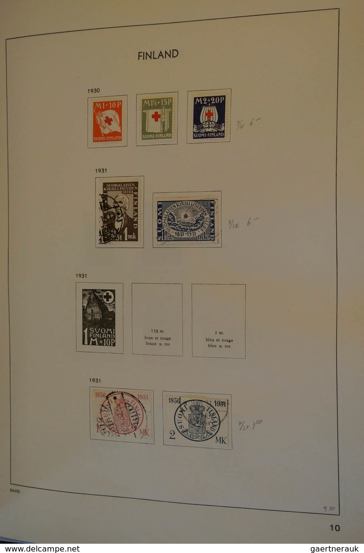 26315 Finnland: 1866/1995: MNH, mint hinged and used collection Finland 1866-1995 in Davo album. Well fill