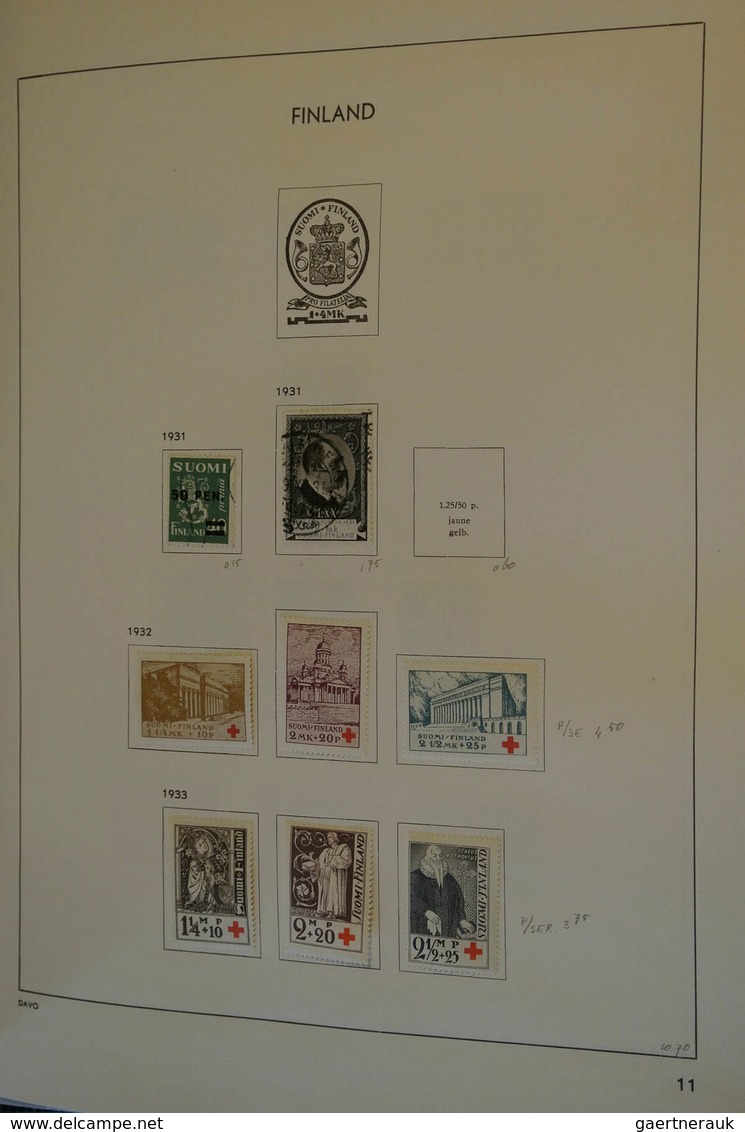 26315 Finnland: 1866/1995: MNH, mint hinged and used collection Finland 1866-1995 in Davo album. Well fill