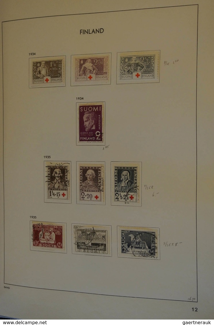 26315 Finnland: 1866/1995: MNH, mint hinged and used collection Finland 1866-1995 in Davo album. Well fill