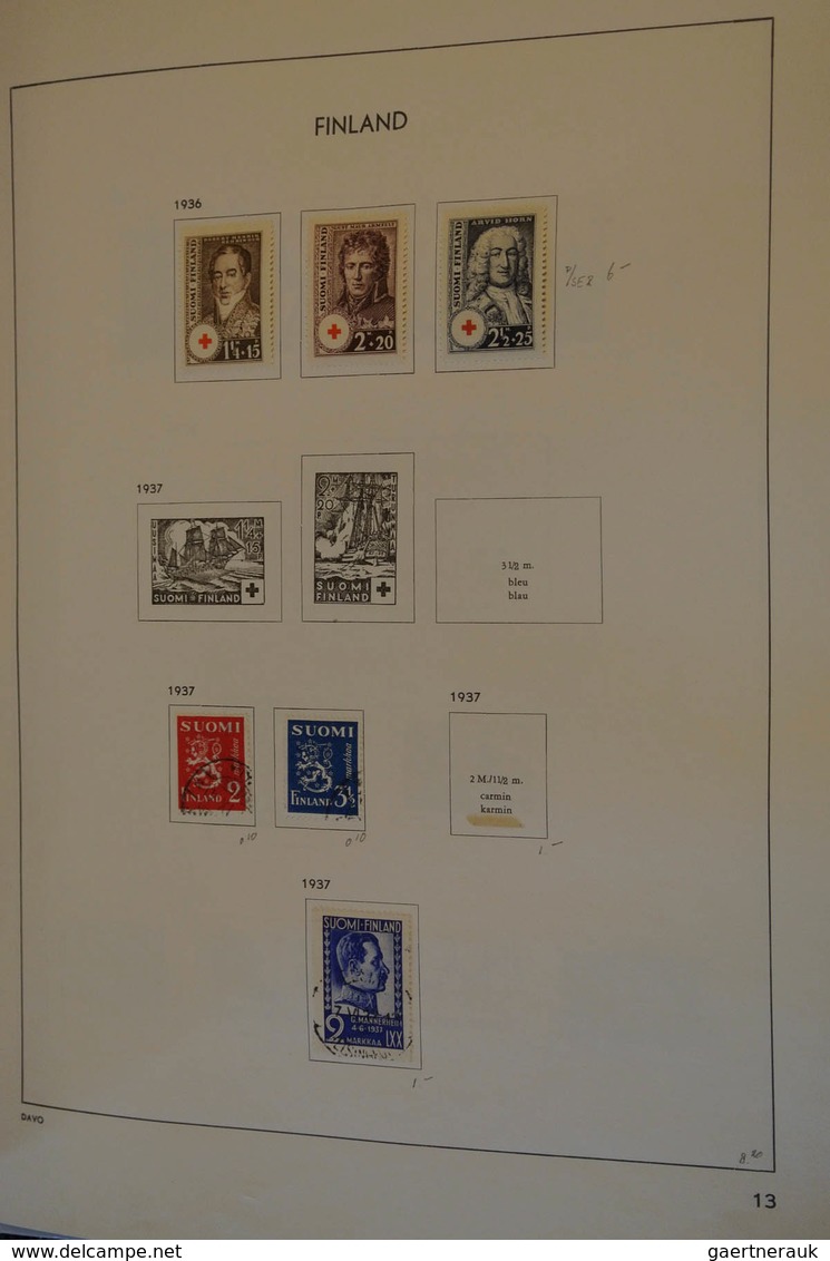 26315 Finnland: 1866/1995: MNH, mint hinged and used collection Finland 1866-1995 in Davo album. Well fill