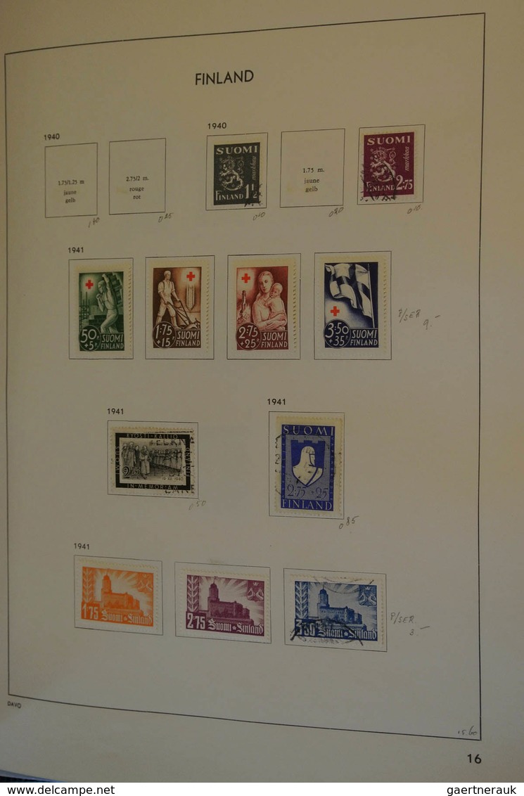 26315 Finnland: 1866/1995: MNH, mint hinged and used collection Finland 1866-1995 in Davo album. Well fill