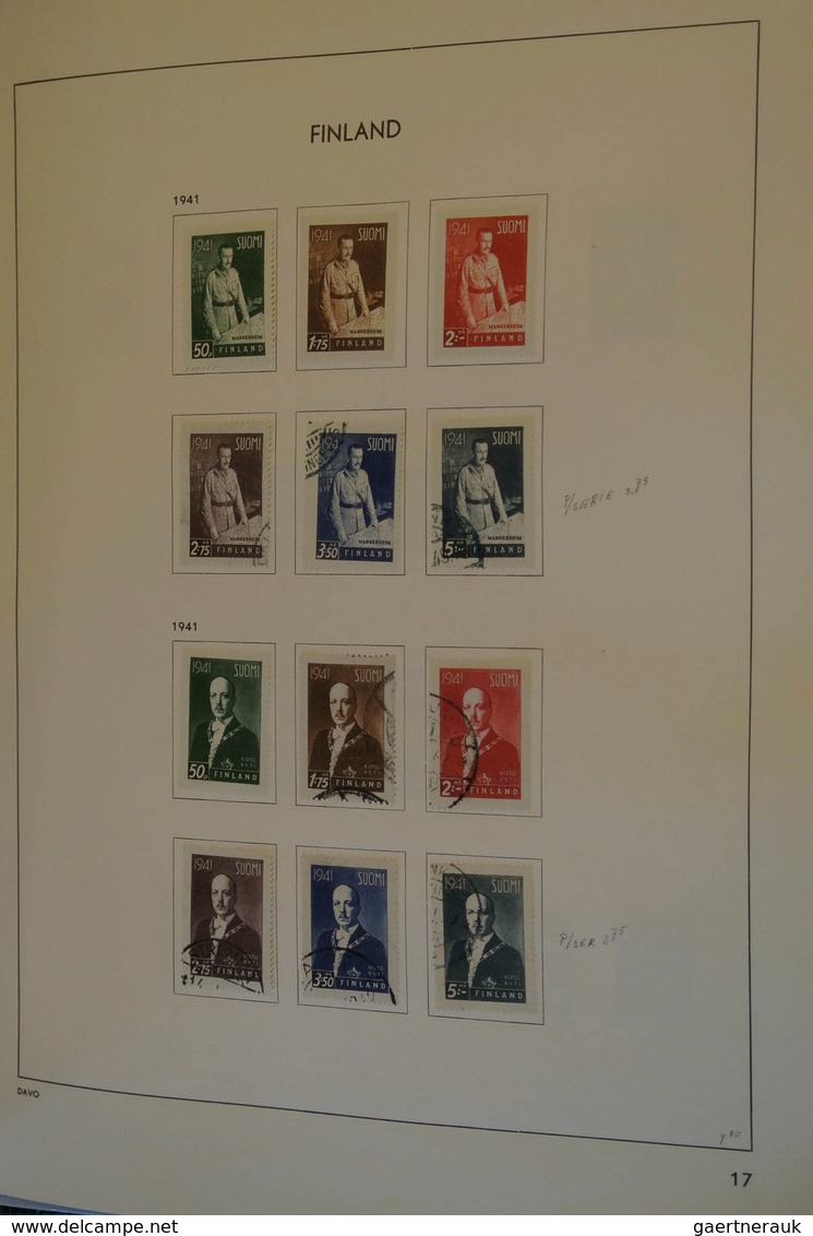 26315 Finnland: 1866/1995: MNH, mint hinged and used collection Finland 1866-1995 in Davo album. Well fill