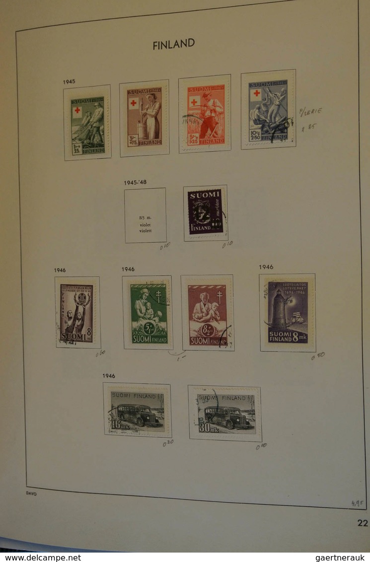 26315 Finnland: 1866/1995: MNH, mint hinged and used collection Finland 1866-1995 in Davo album. Well fill