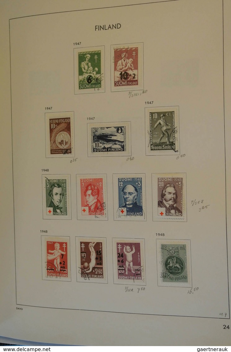 26315 Finnland: 1866/1995: MNH, mint hinged and used collection Finland 1866-1995 in Davo album. Well fill