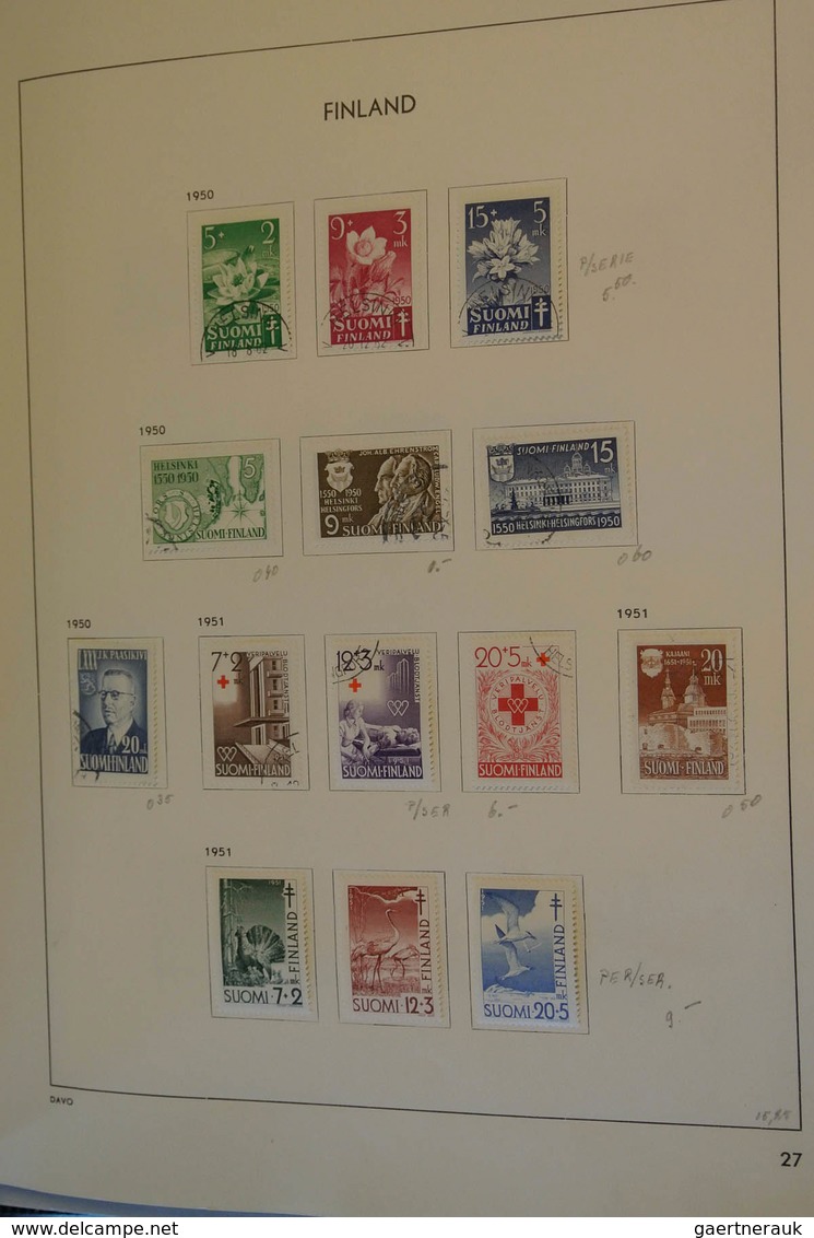 26315 Finnland: 1866/1995: MNH, mint hinged and used collection Finland 1866-1995 in Davo album. Well fill