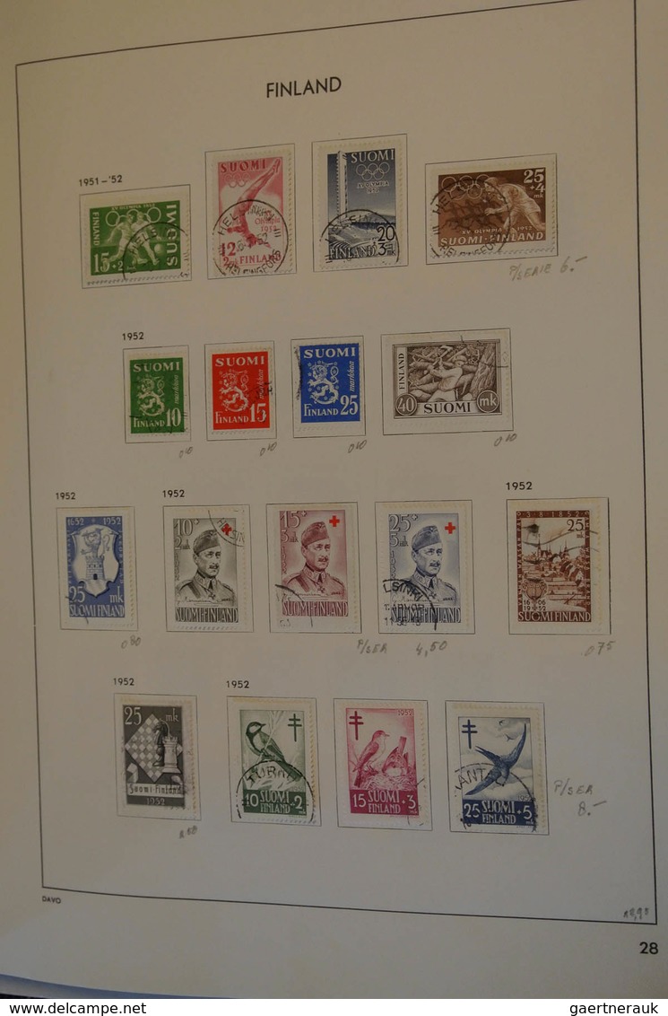 26315 Finnland: 1866/1995: MNH, mint hinged and used collection Finland 1866-1995 in Davo album. Well fill