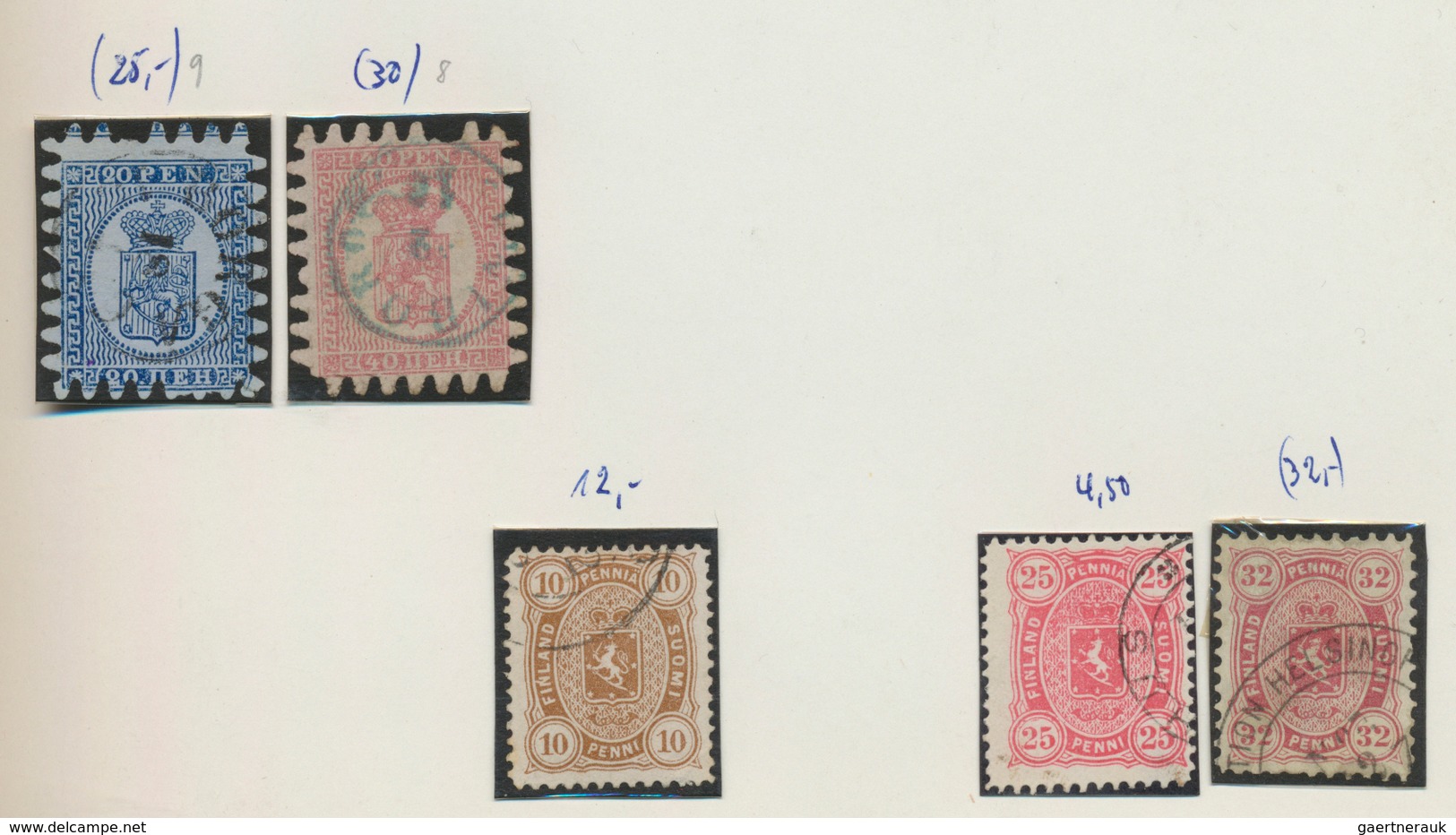 26316 Finnland: 1866/1950, Basic Collection In Used Condition From Beginning With Some Better Items In A S - Lettres & Documents