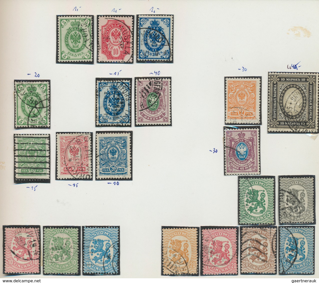 26316 Finnland: 1866/1950, Basic Collection In Used Condition From Beginning With Some Better Items In A S - Lettres & Documents