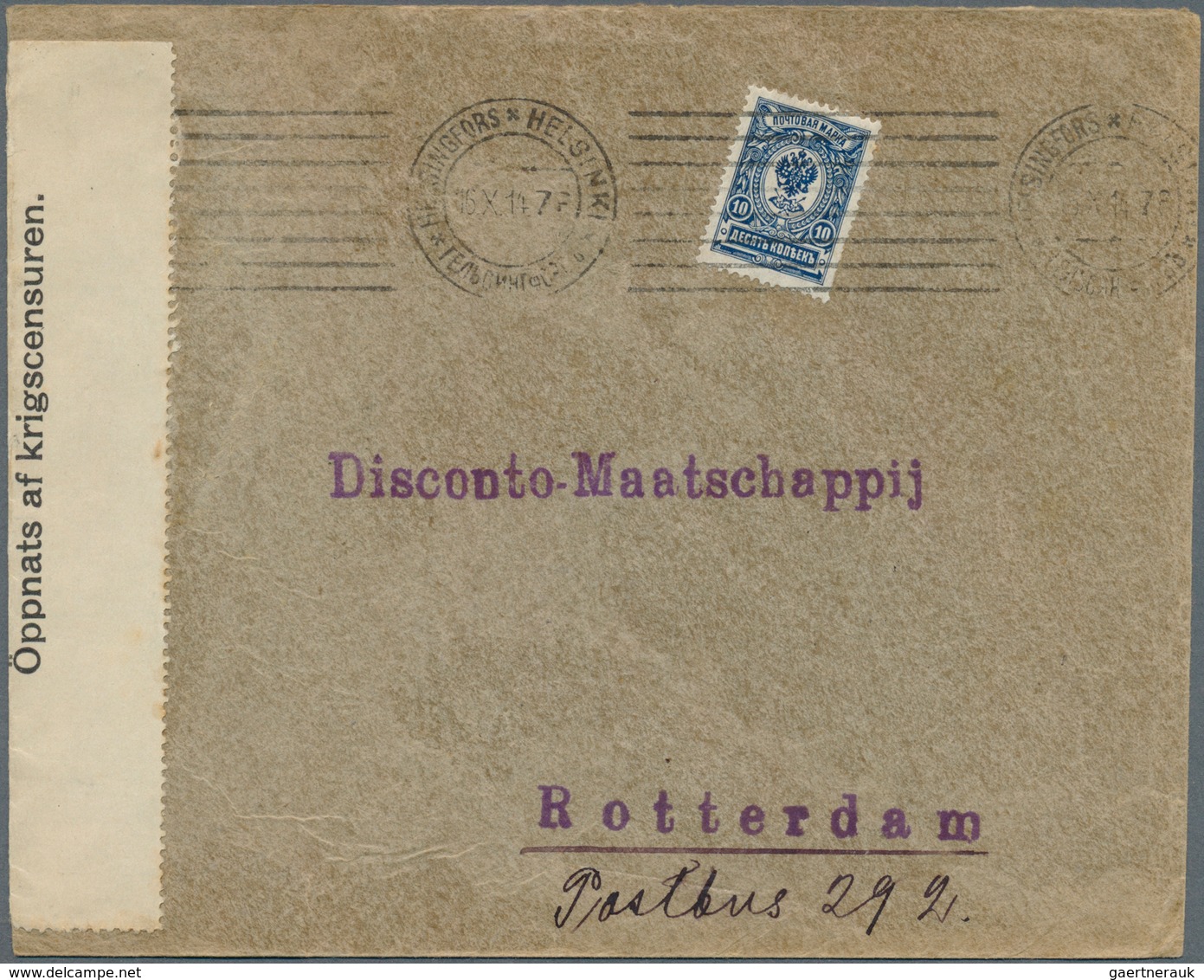 26318 Finnland: 1871/1938, Lot With 22 Covers And Stationeries, Comprising Registered Mail, Airmail, Censo - Lettres & Documents