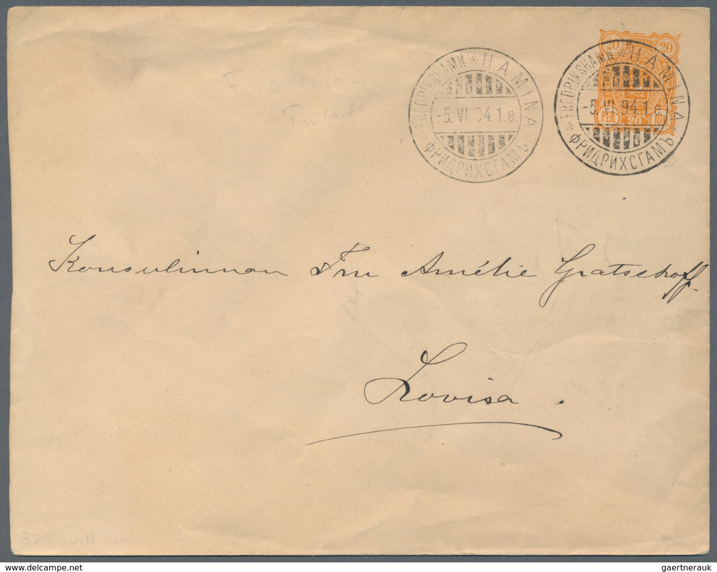 26338 Finnland - Stempel: 1880/1950, Gut 1000 Belege mit Schwerpunkt bei den Stempeln. Dabei Paketkarten a