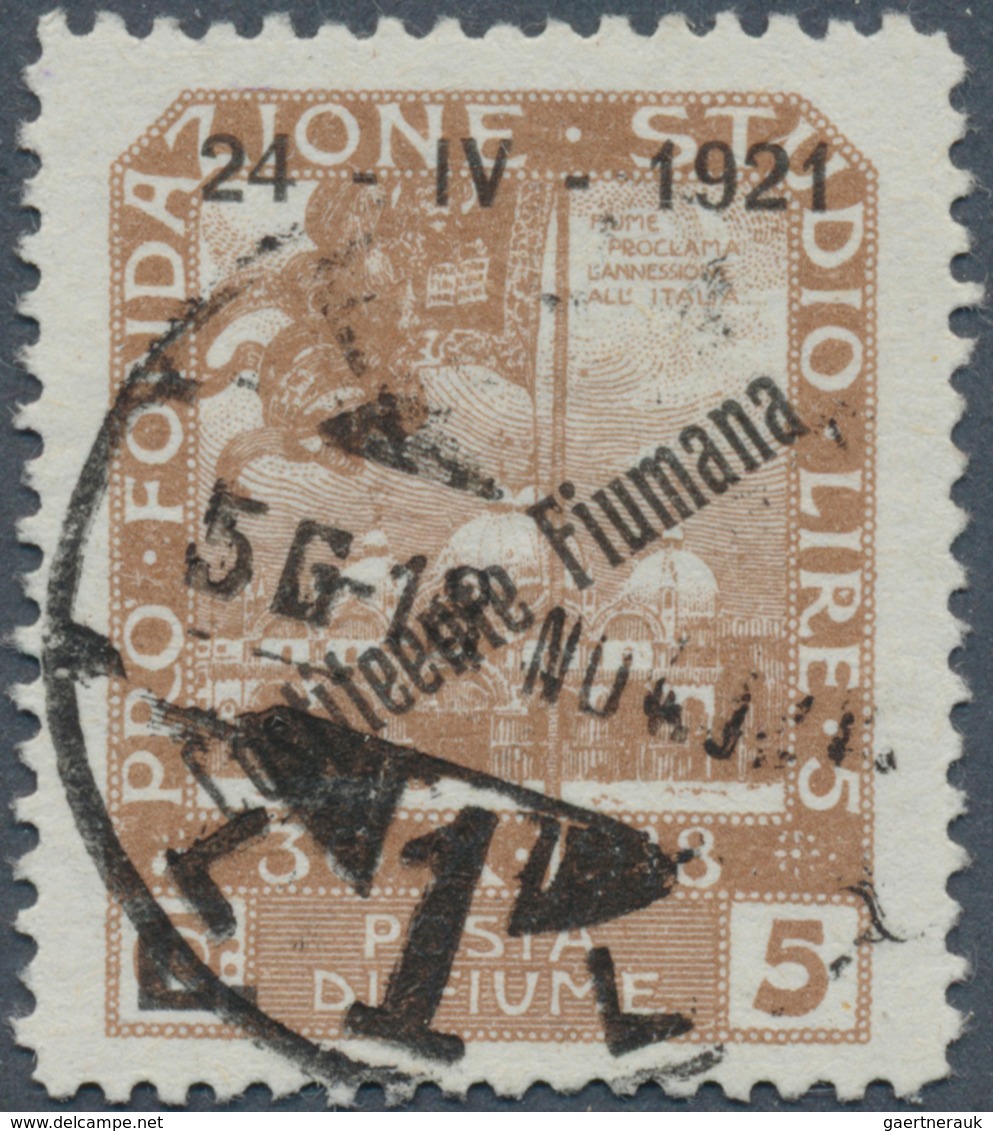 26340 Fiume: 1818 - 1921, Special Part With Various Varieties, Many Signed, Thereby Large Variety Of Stamp - Fiume