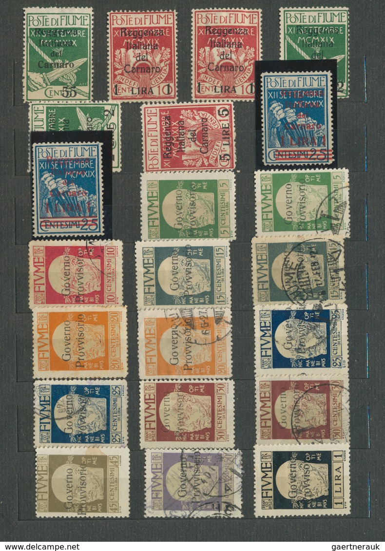 26341 Fiume: 1918/1924, Mainly Mint Collection In An Album, Well Filled Throughout And Often Collected Sev - Fiume