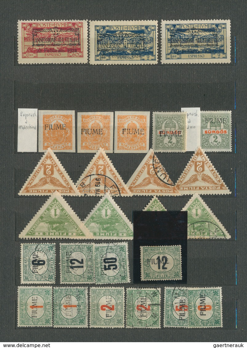 26341 Fiume: 1918/1924, Mainly Mint Collection In An Album, Well Filled Throughout And Often Collected Sev - Fiume