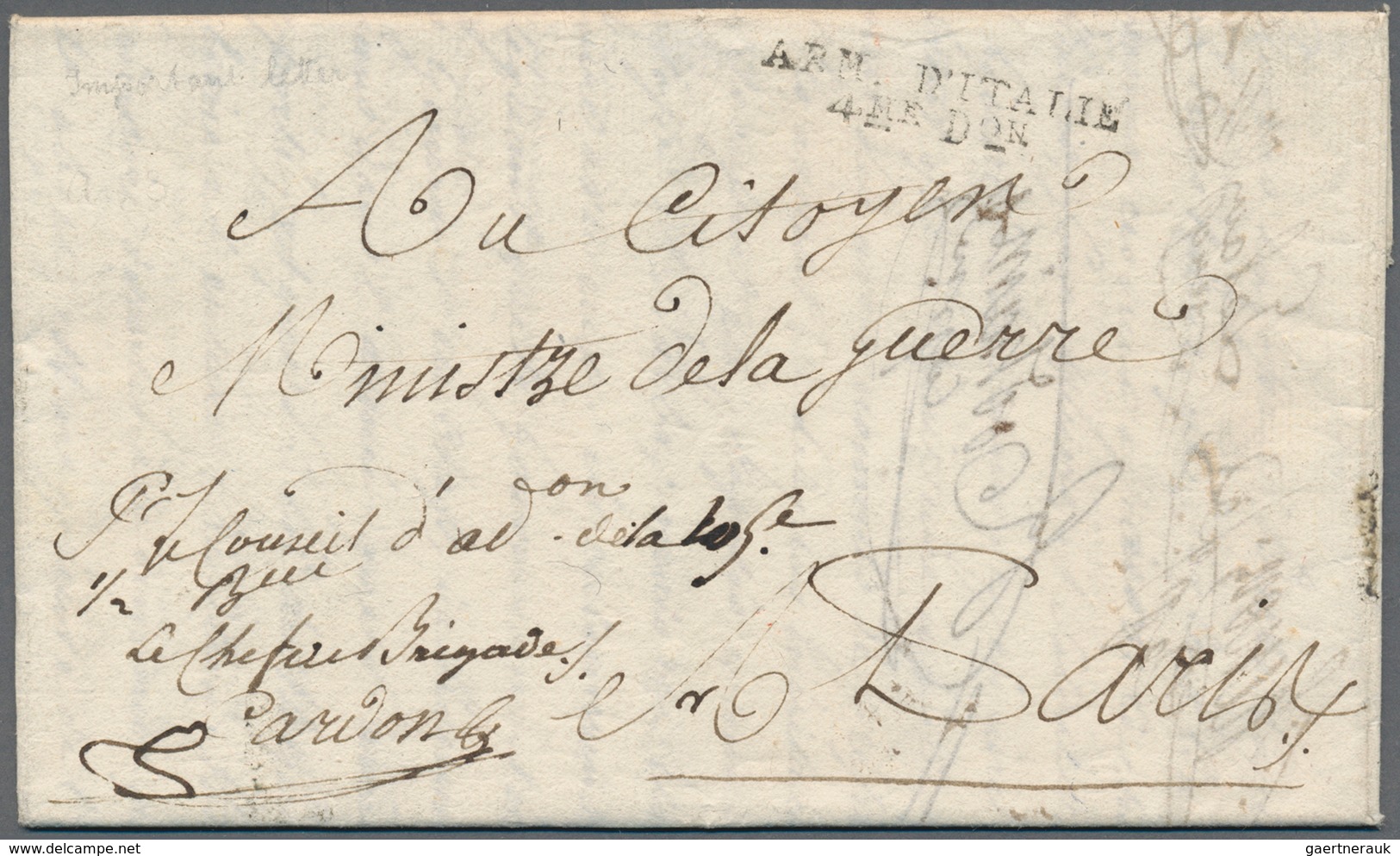 26348 Frankreich - Vorphilatelie: 1720/1870 (ca.), Enormous Accumulation Of Apprx. 1.000 (roughly Estimate - 1792-1815: Départements Conquis