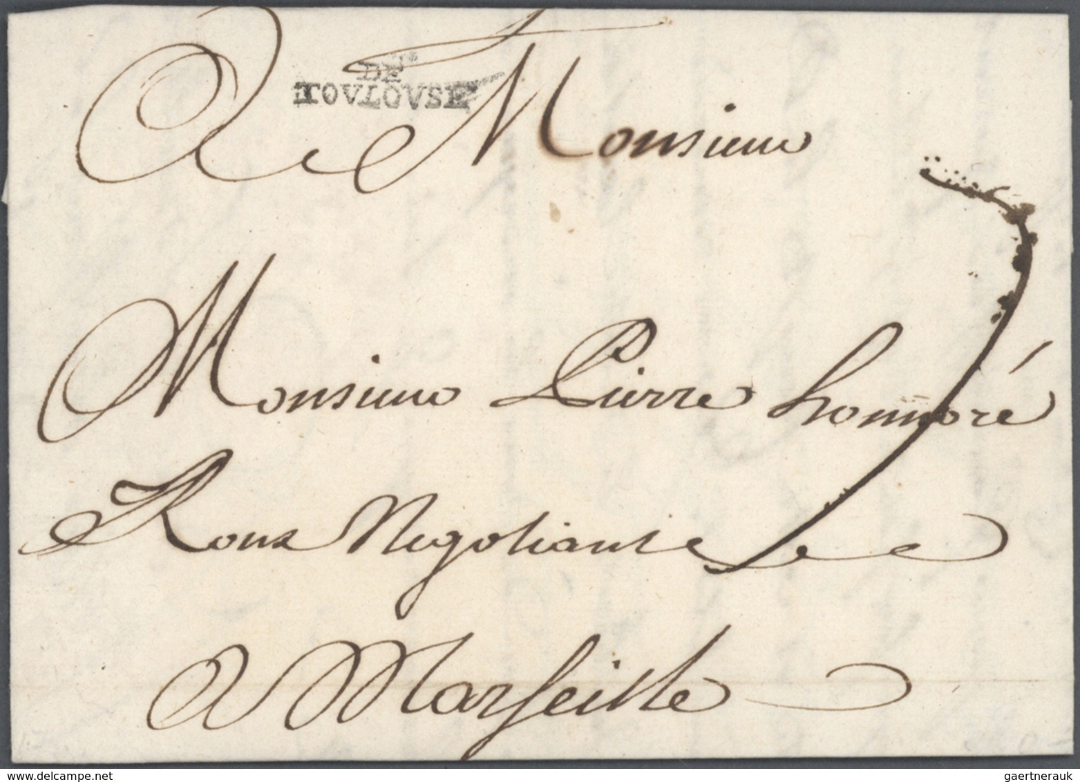 26349 Frankreich - Vorphilatelie: 1744/1791 Ca., Useful Lot Of 160 Folded Letters With Cancellations Of Th - 1792-1815: Départements Conquis