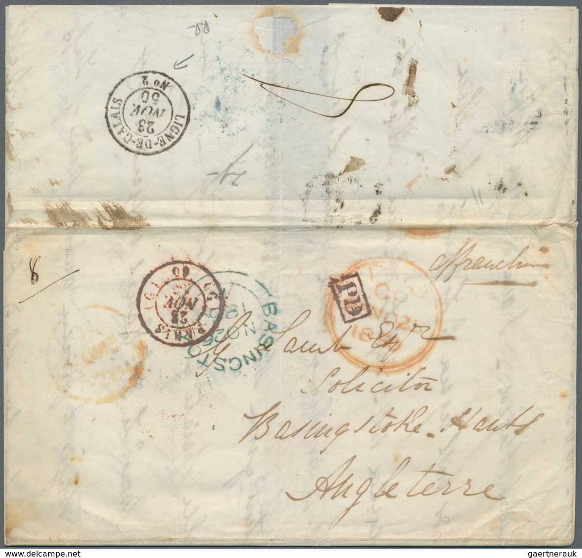26350 Frankreich - Vorphilatelie: 1772/1878, 155 Letters Sent From France To Exlusively Foreign Destinatio - 1792-1815: Départements Conquis