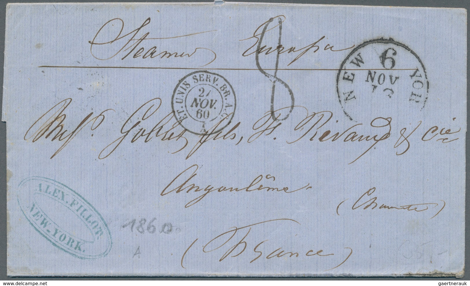 26350 Frankreich - Vorphilatelie: 1772/1878, 155 Letters Sent From France To Exlusively Foreign Destinatio - 1792-1815: Départements Conquis