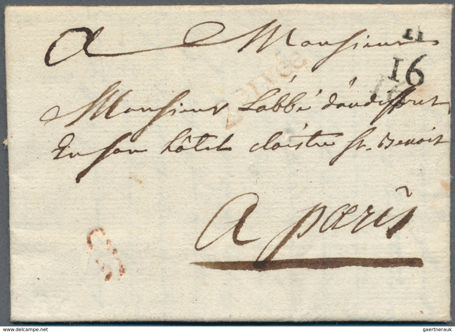 26351 Frankreich - Vorphilatelie: 1788/1866, Mehr Als 80 Vorphilatelistische Bzw. Markenlose Briefe, Vielf - 1792-1815: Départements Conquis