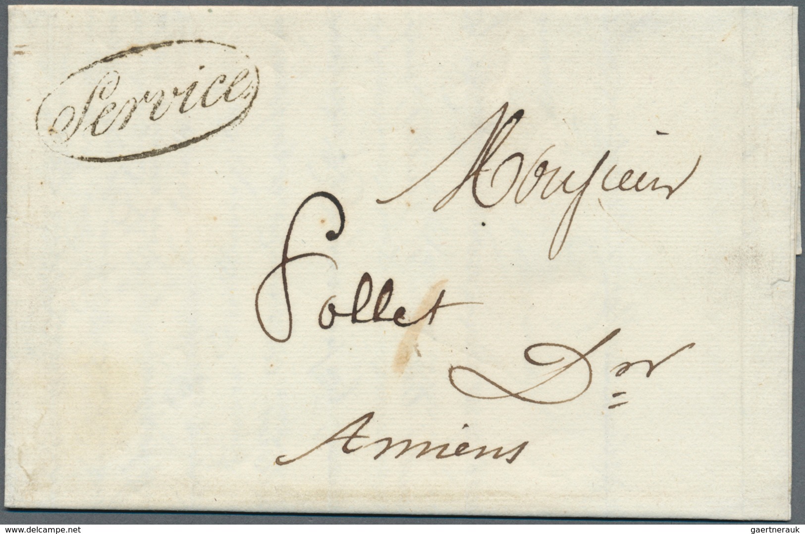 26351 Frankreich - Vorphilatelie: 1788/1866, mehr als 80 vorphilatelistische bzw. markenlose Briefe, vielf