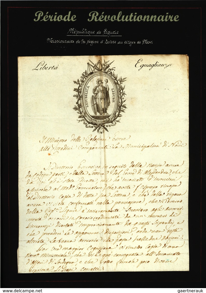 26352 Frankreich - Vorphilatelie: 1797/1805 (ca.) Collection of approx. 200 letters (letter contents)inclu