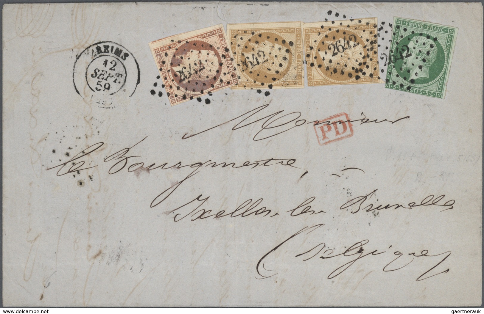 26357 Frankreich: 1781/1906, Sammlung Mit über 100 Briefen, Karten Und Ganzsachen Ab Vorphila Mit Schwerpu - Usati