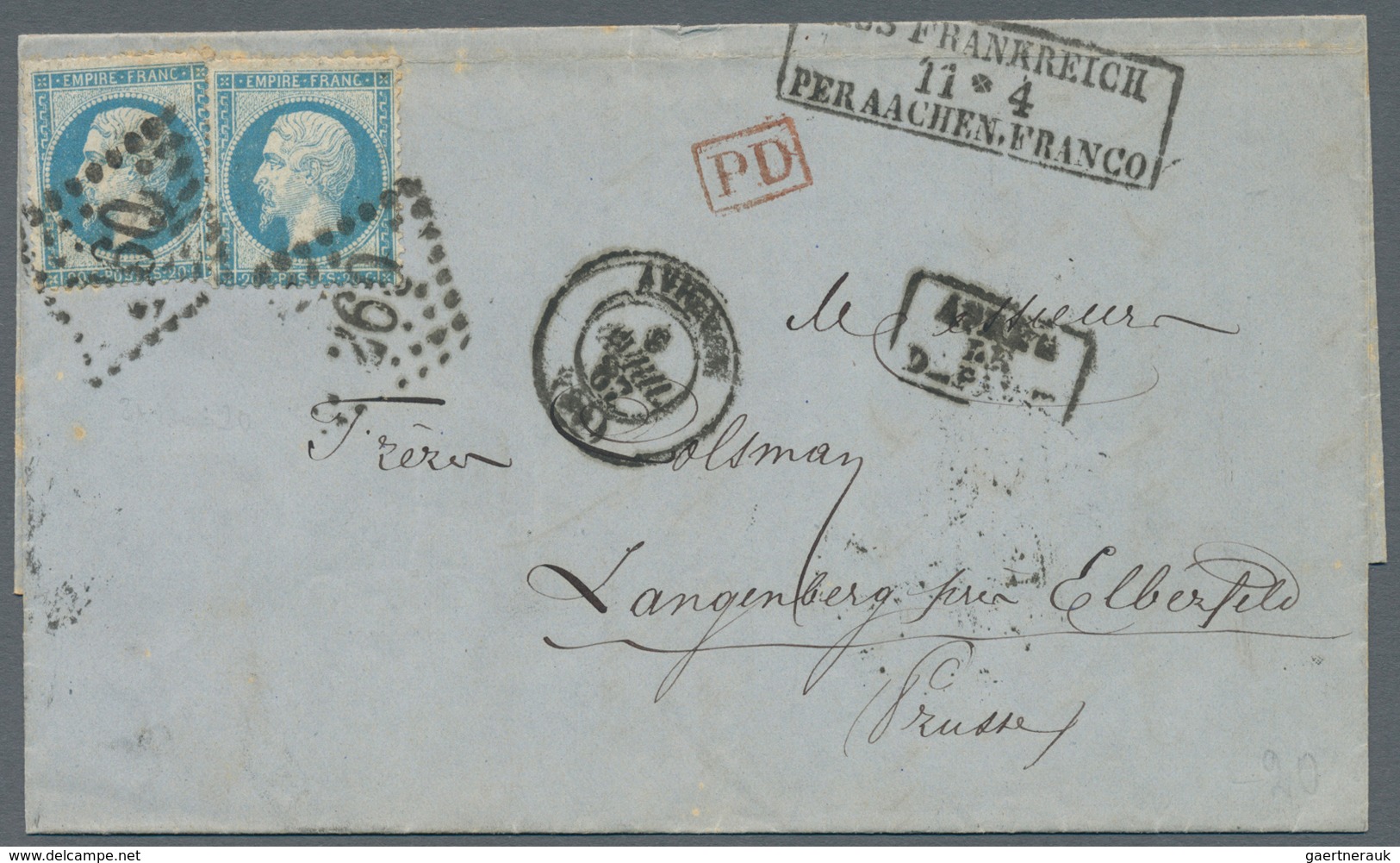 26358 Frankreich: 1798/1876, schöner kleiner Bestand von Vorphilabriefen sowie Ceres und Napoleon-Frankatu