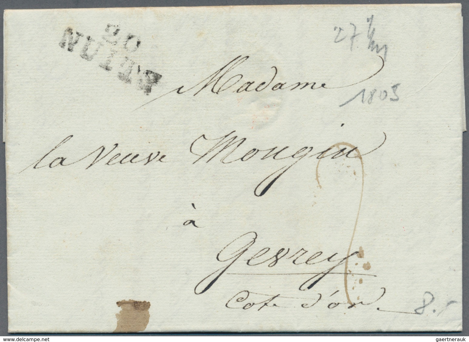 26359 Frankreich: 1805/1866, 23 Vorphila- Und Markelosen Briefen In überwiegend Guter Qualität Mit Vielen - Oblitérés