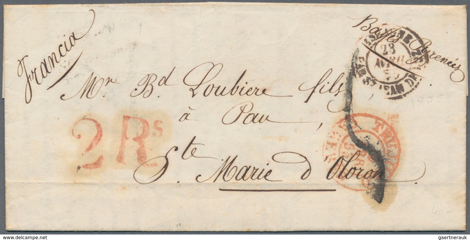 26361 Frankreich: 1811/1871, Lot Of 30 Stampless Covers From Some Pre-philately, Showing A Lovely Selectio - Oblitérés