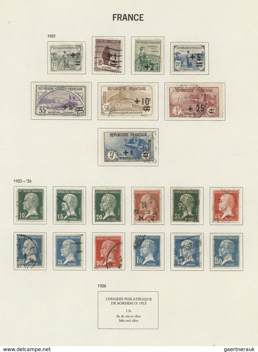 26365 Frankreich: 1849/1977, mainly used collection/accumulation in three albums, varied condition and sev