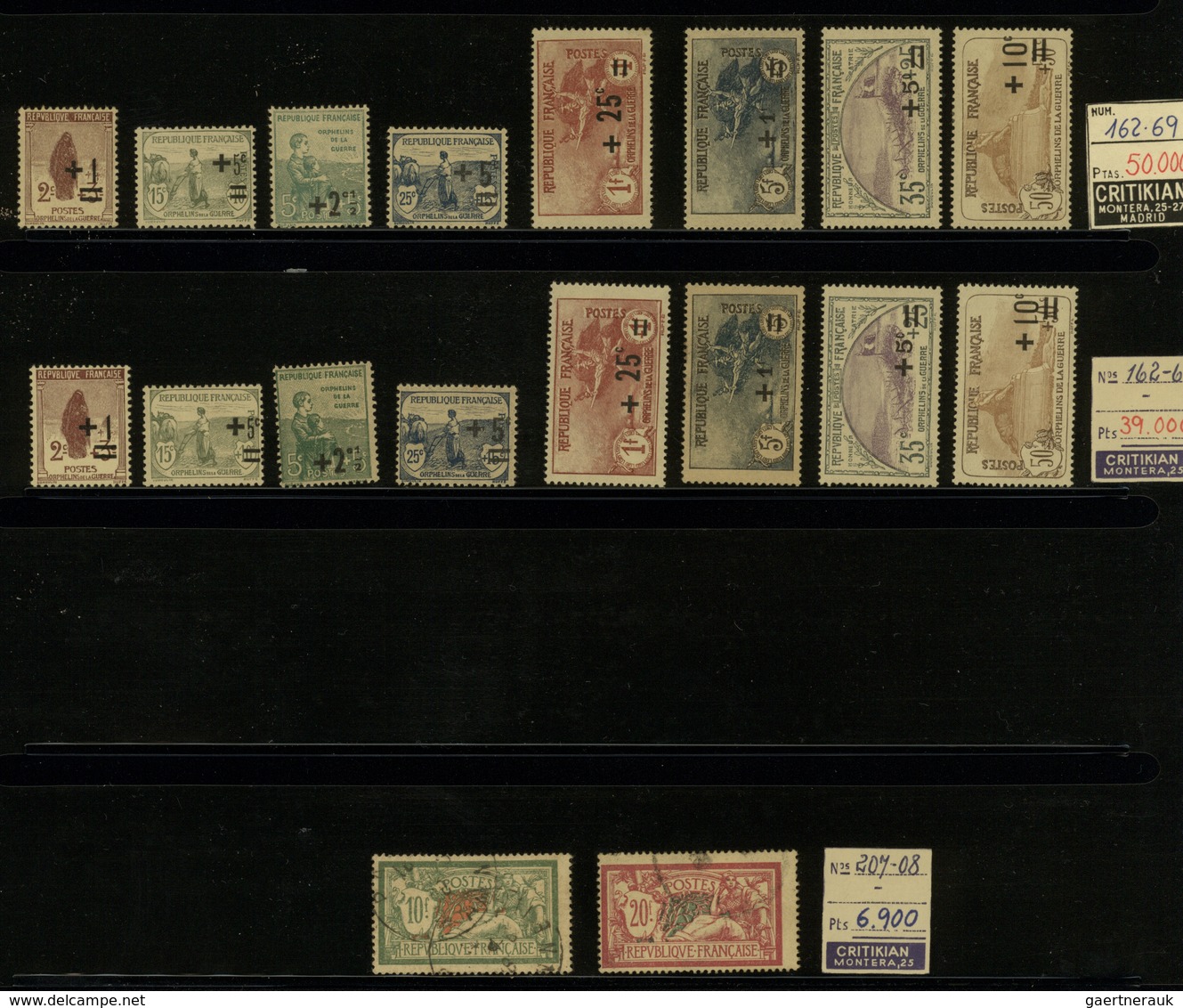 26366 Frankreich: 1849/1948 (approx). Many Good Sets And Stamps From #3 On In Album. Mint, NH, Unused, Use - Oblitérés