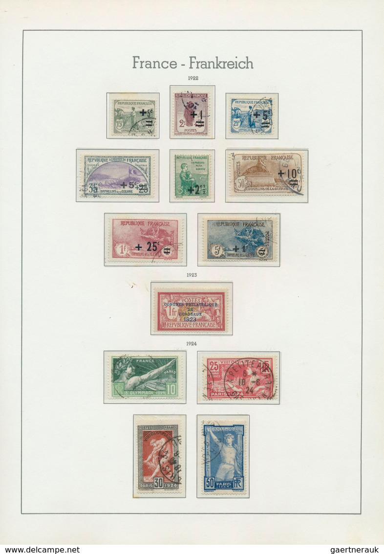 26374 Frankreich: 1849-2007, Gestempelte, Streckenweise Zusätzlich Postfrische Sammlung In 8 Vordruck-Albe - Oblitérés