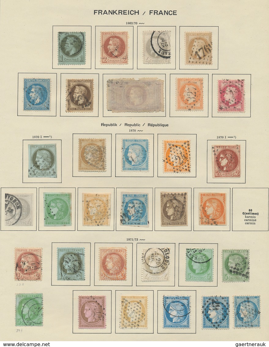 26376 Frankreich: 1850/1970 Ca., Cancelled And Unused, Very Solid Ground Stock Collection With Envelopes I - Oblitérés