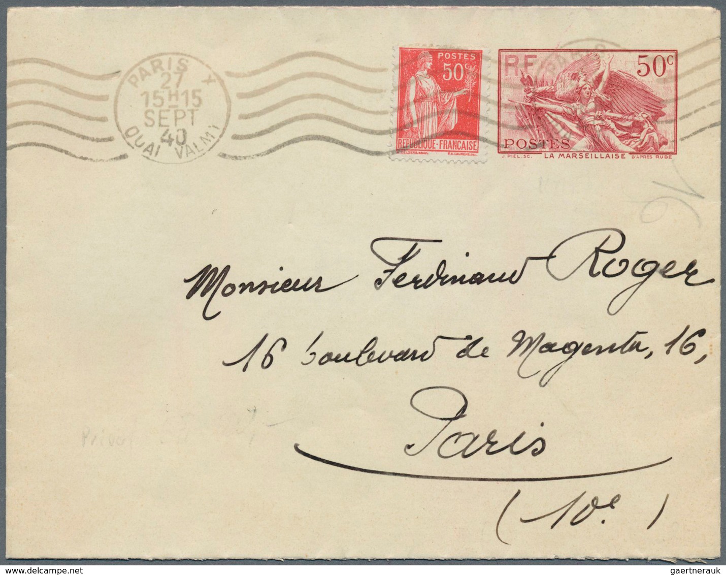 26378 Frankreich: 1850/1940, 70 Covers And Cards Including 48 Letters From The Time Of 1850 To 1865, Most - Oblitérés
