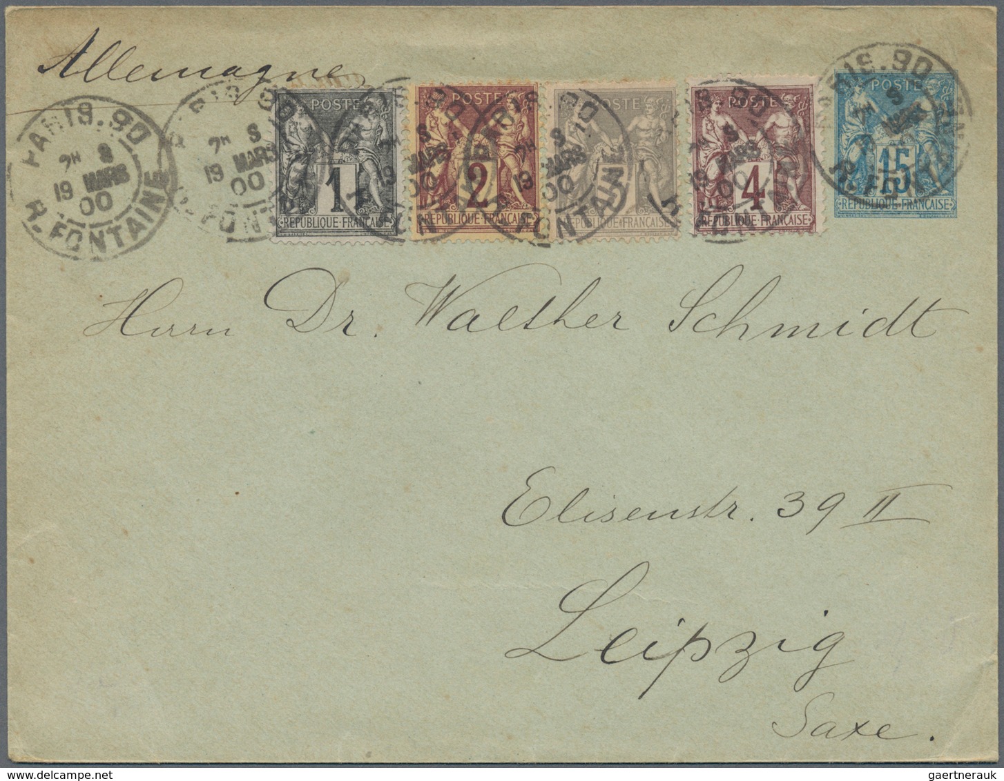 26399 Frankreich: 1869/1922, Lot Of Apprx. 55 Covers, Cards And Used Stationeries, Bearing Mainly Franking - Oblitérés