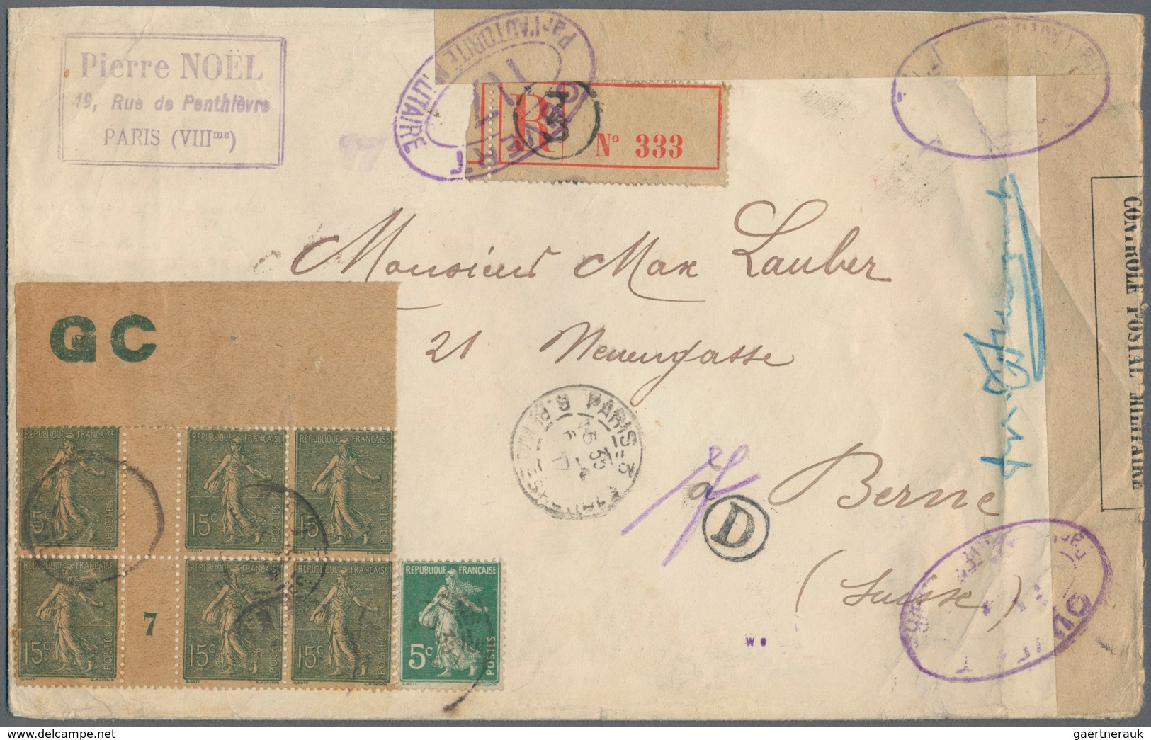 26399 Frankreich: 1869/1922, lot of apprx. 55 covers, cards and used stationeries, bearing mainly franking