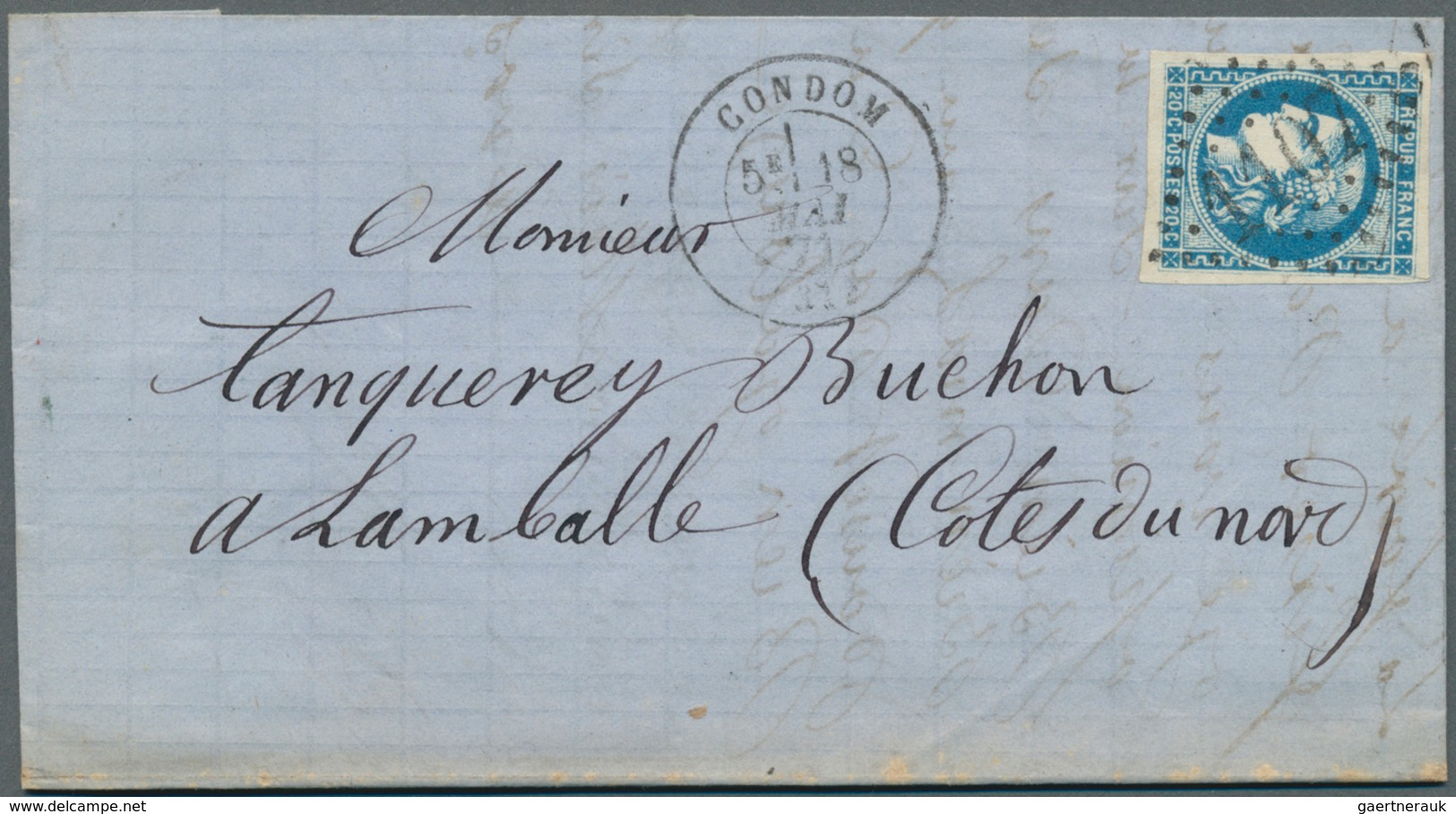 26408 Frankreich: 1871, 20c. BORDEAUX, Lot Of Apprx. 75 Covers In Attractive Diversity, Incl. A Nice Range - Oblitérés