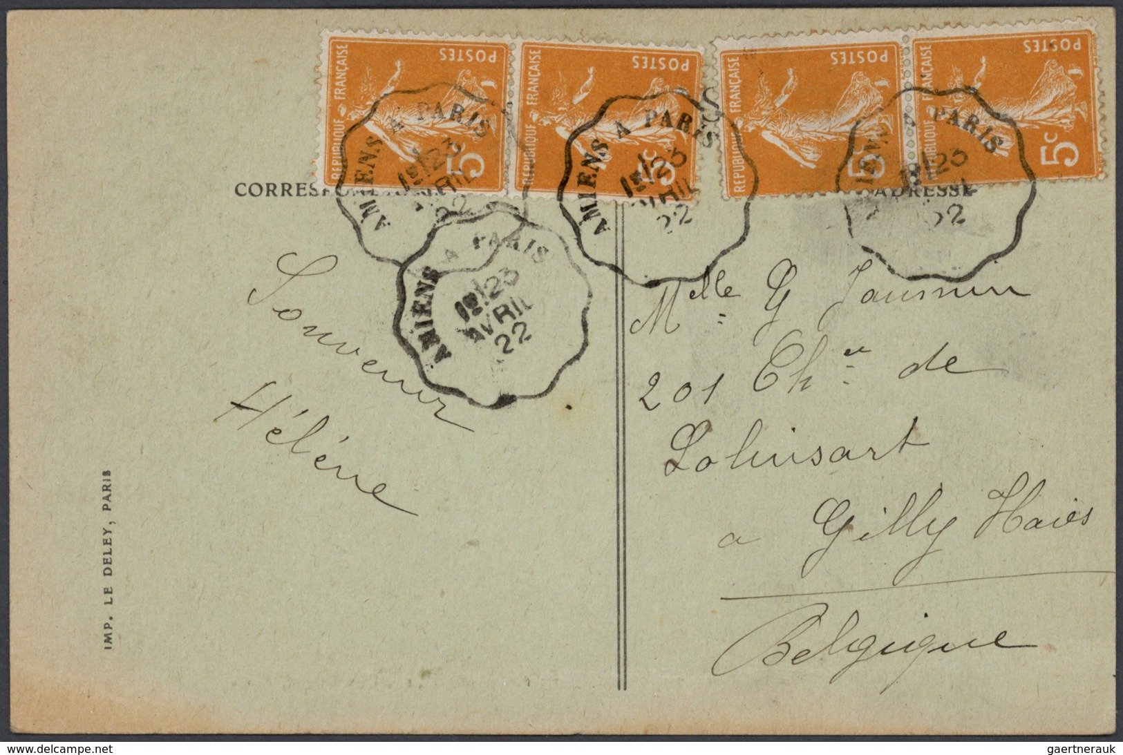 26415 Frankreich: 1880/1980 (ca.), Accumulation Of Apprx. 300 Covers/cards/stationeries, Varied Condition/ - Oblitérés